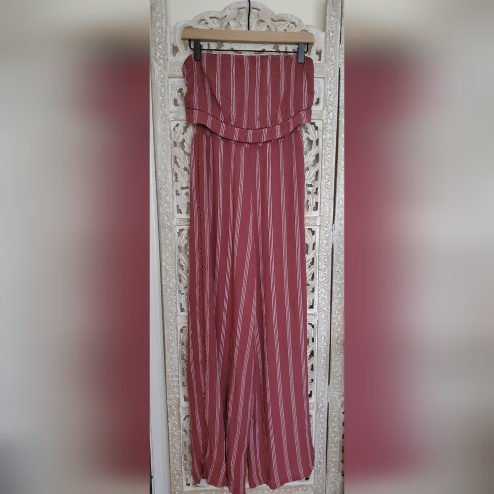 AE strapless wide leg jumpsuit sz 0